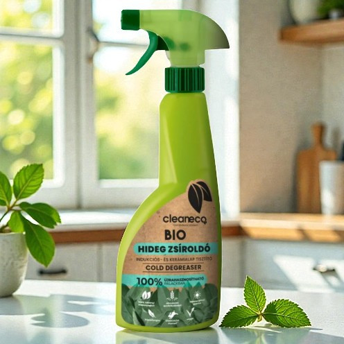 Cleaneco - bio hideg zsíroldó - indukciós- és kerámialap tisztító 0,5l - újrahasznosított csomagolásban