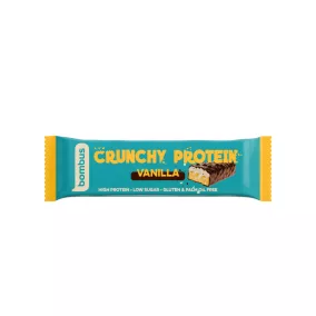   Bombus crunchy proteinszelet tejcsokoládéval vanília ízzel és édesítőszerrel 50 g