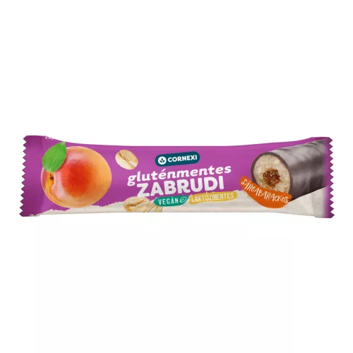 Cornexi zabrudi gluténmentes sárgabarackos töltelékkel töltött zabrúd kakaós bevonattal 30 g