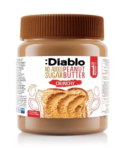 Diablo mogyoróvaj crunchy hozzáadott cukor nélkül 350 g