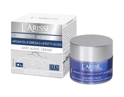 Ava larisse bőrfeszesítő és ráncfeltöltő hatású arckrém 65+ argán olaj és omega 3+6 olaj 50 ml