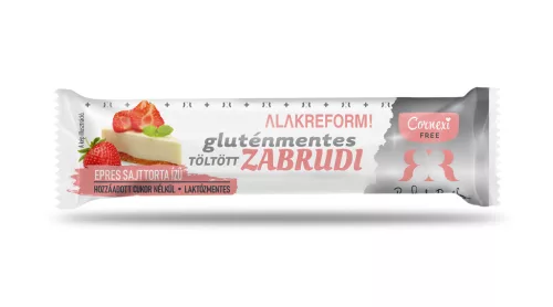 Cornexi zabrudi alakreform epres töltelékkel töltött sajttorta ízű zabrúd kakaós bevonattal, édesítőszerrel hcn 30 g