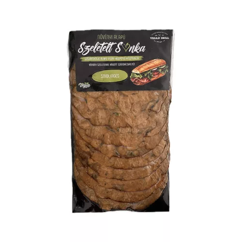 Vegán Grill vegán szeletelt növényi alapú szendvics feltét snidlinges 85 g