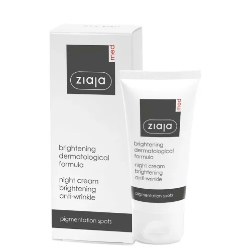 Ziaja Med világosító ránctalanító éjszakai krém, pigmentfoltos bőrre 50 ml