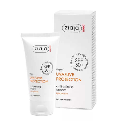 Ziaja Med napvédő ránctalanító krém, száraz érett bőrre ff50+ 50 ml