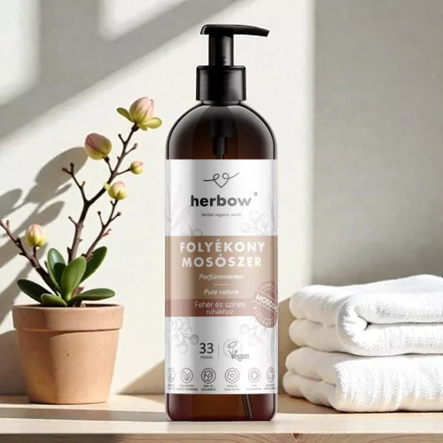 Herbow liquid detergent universal - for white and coloured clothes - natural 1000 ml