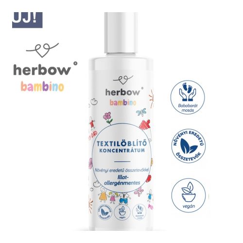Herbow Bambino fabric softener concentrate, fragrance-free and allergen-free, 200 ml