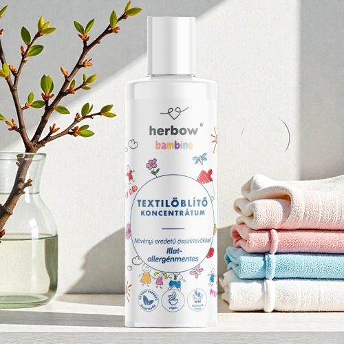 Herbow Bambino fabric softener concentrate, fragrance-free and allergen-free, 200 ml