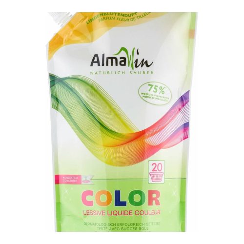 Almawin Color liquid detergent concentrate for coloured clothes, with linden blossom extract, for 20 washes - 1500 ml