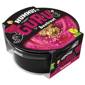 Guru hummus kenhető csicseriborsókrém céklás 180 g