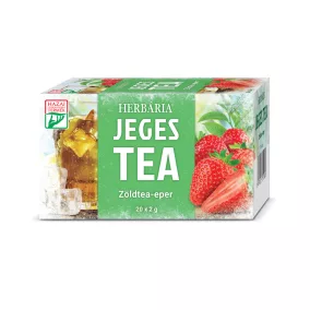 Herbária jeges tea zöldtea-eper 20x2g 40 g