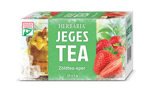 Herbária jeges tea zöldtea-eper 20x2g 40 g