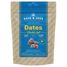   Dave & Jon's dates chocolate ball mag nélküli ízesített datolya kókuszos csokigolyó ízben, hozzáadott cukor nélkül 125 g