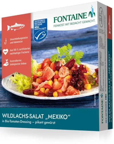 Fontaine vadlazac saláta bio dresszinggel "mexikó" 200 g