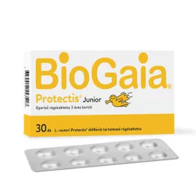 Biogaia protectis junior rágótabletta eper ízű 30 db