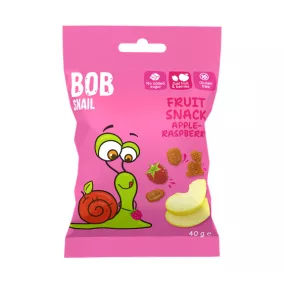 Bob Snail gyümölcs snack alma-málna 40 g