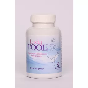  Lady Cool barátcserjét, ashwagandát és gyógynövényeket tartalmazó kapszula menstruáció és menopauza támogatására 60 db