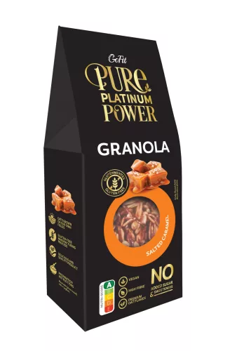 Pure Platinum Power granola gluténmentes sós karamellás 225 g