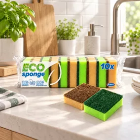 Bonus dishwashing sponge, smooth – 10 pcs/pack
