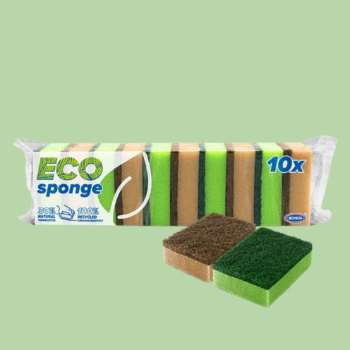 Bonus dishwashing sponge, smooth – 10 pcs/pack
