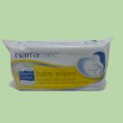 Natracare organic cotton baby wipes, 50 pcs
