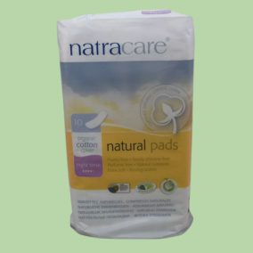 Natracare organic night-time sanitary pads, 10 pcs