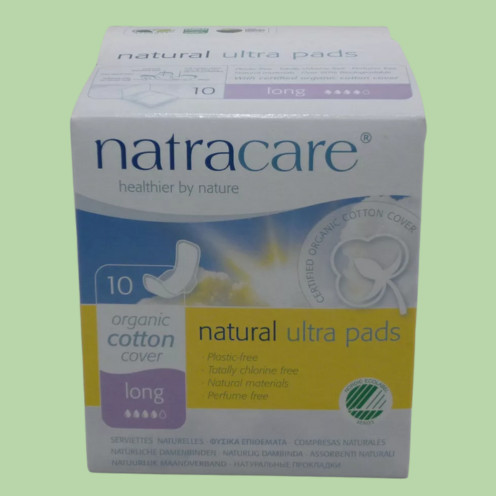 Natracare bio betét szárnyas hosszú 10 db