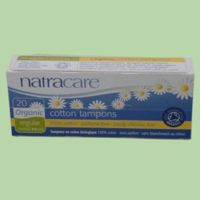 Natracare organic tampons, regular, 20 pcs