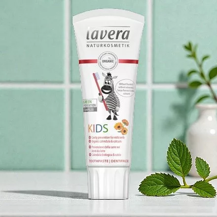 Lavera basis sensitive organic children's toothpaste with marigold and calcium 75 ml
