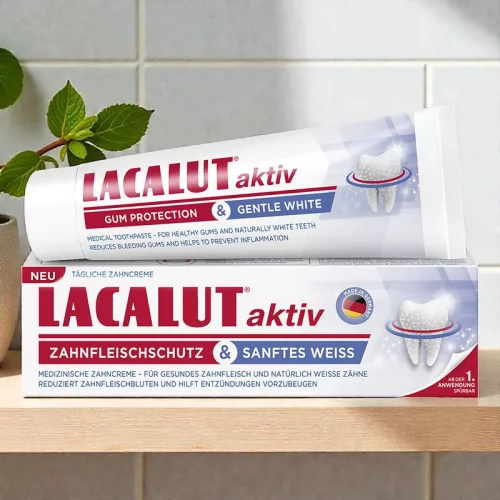 Lacalut aktiv gum protection & gentle white toothpaste 75 ml