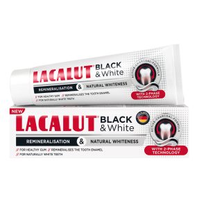 Lacalut Black & White Toothpaste 75 ml
