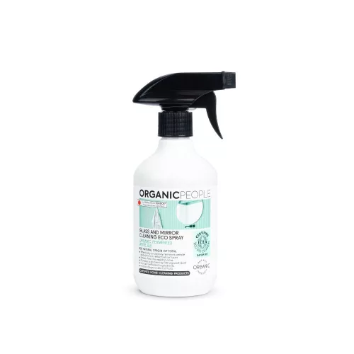 Organic People - Eco Window and Mirror Cleaner Spray with Bio-Fermented White Tea - 500 ml