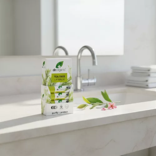Dr. Organic - Ajakbalzsam bio teafaolajjal