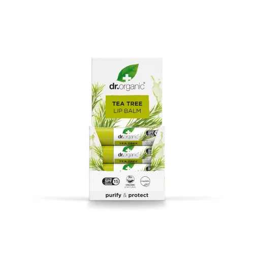 Dr. Organic - Ajakbalzsam bio teafaolajjal