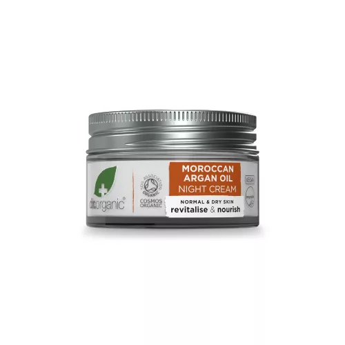 Dr. Organic - Éjszakai arckrém bio marokkói argánolajjal