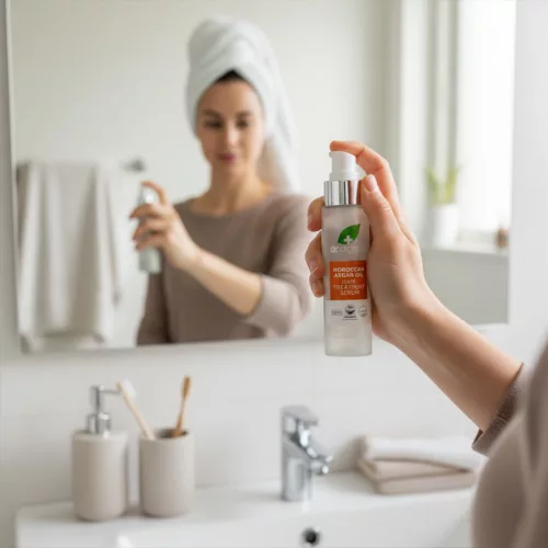 Dr. Organic - Hajápoló szérum marokkói bio argánolajjal