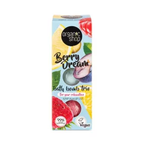 Organic Shop - “Berry Dream” fürdőbomba trió