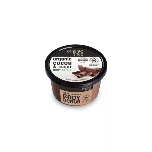 Organic Shop - Helyreállító testradír kakaóval és cukorral