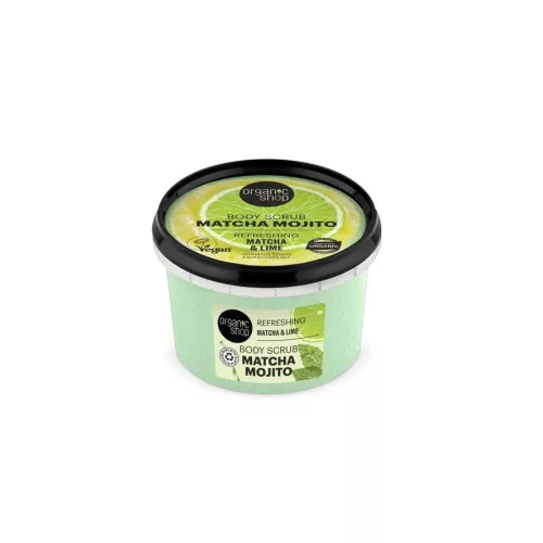 Organic Shop -  "Matcha Mojito" frissítő testradír matcha-val és lime-mal
