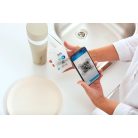 myLAICA rozsdamentes matt zöldre festett fast disk rendszerű vízszűrő kulacs pánttal, 0,55 literes