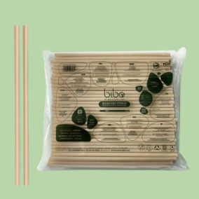 Bibo BIO szívószál 6mm x 23cm - CSOMAGBAN - 250db/csomag