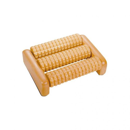 Croll&Denecke wooden foot massage roller, small, 1x3 rows