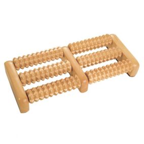 Croll&Denecke wooden foot massage roller, medium, 2x3 rows