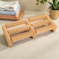 Croll&Denecke wooden foot massage roller, medium, 2x3 rows