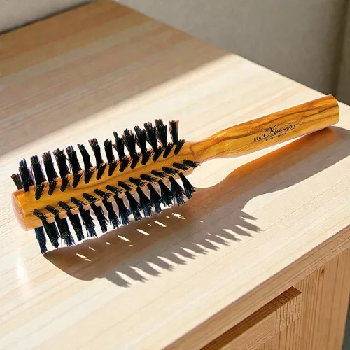 Croll&Denecke olive wood hairbrush, round