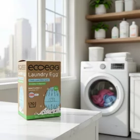   Ecoegg Laundry Egg 70 – with added enzymes – Fresh Cotton fragrance (+tourmaline)
