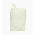 Luffa frottíros fürdőszivacs - 8x10-12cm - fehér