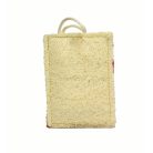 Luffa frottíros fürdőszivacs - 8x10-12cm - piros