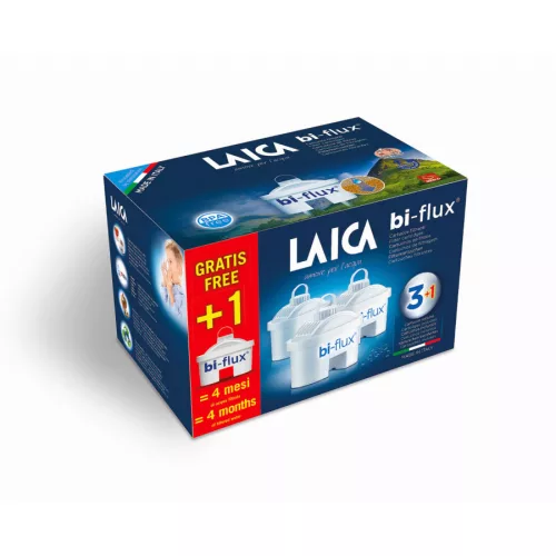LAICA 3 + 1 db ajándék bi-flux univerzális vízszűrőbetét csomag