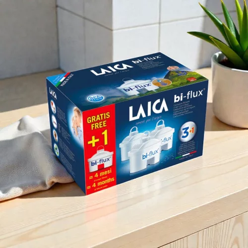 LAICA 3 + 1 db ajándék bi-flux univerzális vízszűrőbetét csomag